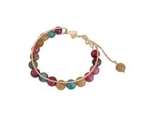 HUYTBYG Pulsera de cuentas de piedra natural de mariposa, pulsera de cuentas personalizada, versátil, ligera y de alta gama, aretes de aro para mujer, One Size, Cristal artificial, No es una piedra