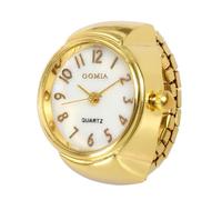 HUYTBYG Reloj de cuarzo con anillo de cuarzo, analógico, elástico, creativo, para hombre, Sgw100b-3v, dorado, One Size