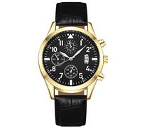 HUYTBYG Reloj para hombre con función de piel popular con calendario, luminoso, bonito reloj para hombre, A, One Size