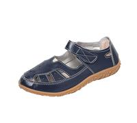 HUYTBYG Sandalias de senderismo para mujer, antideslizantes, para verano, deportes, senderismo, senderismo, fáciles de sujetar, transpirables, con correa táctil, azul, 5.5