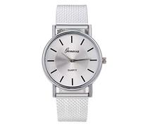 HUYTBYG Woman's Life - Reloj de cuarzo de gama alta para mujer, cristal distinguido, azul, pulsera de dos tonos para mujer, A, talla única