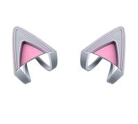 HUYUN Auriculares de silicona Cat Kitty Orejas accesorio accesorio accesorio perfecto para auriculares Silver Gray White Mercury