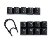 HUYUN Cherry MX Key Switch FPS & MOBA - Teclas para juegos retroiluminadas de repuesto para teclados Corsair Gaming (13 teclas, negro)