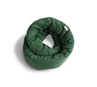 Huzi Infinity Pillow - Almohada cervical de viaje - Bufanda versátil y suave de apoyo de 360 grados - Lavable a máquina - Viajes en casa, vuelo, viajes por carretera, avión para dormir (verde pino)