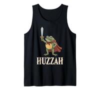 Huzzah Caballero Rana Fantasía Medieval REN Faire Espada Justing Camiseta sin Mangas