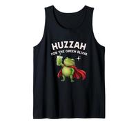 ¡Huzzah For The Green Elixir Frog Matcha, fantasía irónica y Divertida! Camiseta sin Mangas