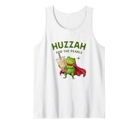 Huzzah For The Pearls Frog - Bebedor de té Boba (tamaño Grande), diseño Medieval Camiseta sin Mangas