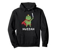 Huzzah Funny Frog Knight King Espada Sudadera con Capucha