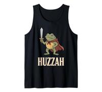 Huzzah Rana Caballero Fantasía Medieval REN Faire Jousting Espada Camiseta sin Mangas