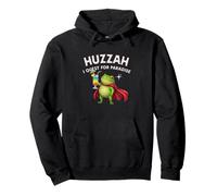 Huzzah Tropical Rana Caballero Irónico Medieval Vacaciones Vibe Sudadera con Capucha
