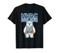 HVAC Cool Club Humor Polar Bear Técnico de Aire Acondicionado Camiseta