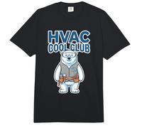 HVAC Cool Club Humor Polar Bear Técnico de Aire Acondicionado Comfort Colors Adult Heavyweight T-Shirt