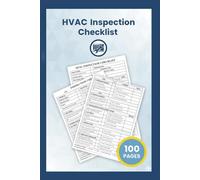 HVAC Inspection Checklist: HVAC Technician Service Log Book | Air Conditioning Safety & Maintenance Inspection Tracking Forms