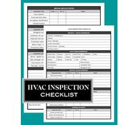 HVAC Inspection Checklist: Professional HVAC Maintenance & Service Record Book | Heating, Ventilation, & Air Conditioning System Inspection Log For ... Record Logbook | Maintenance Tracker Forms