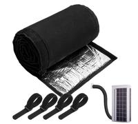 HVAC Pipe Insulation - 10x72in Thermal Copper Line Insulated Sleeve, Air Conditioner Hose Insulation Wrap for Energy Efficiency and Condensation Prevention | for Home Dorm Office Apartment Hotel