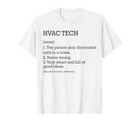 HVAC Tech Definición de trabajo Personalizado Divertido Técnico HVAC Camiseta