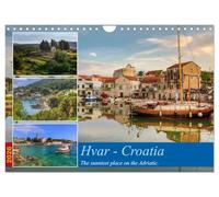Hvar - Croatia The sunniest place on the Adriatic. (Wall Calendar 2026 DIN A4 landscape), CALVENDO 12 Month Wall Calendar: An island to fall in love with - Hvar in Dalmatia.