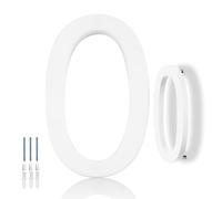 Hvatry Números de casa para exterior, color blanco, números de dirección flotantes modernos para puerta delantera, calle, apartamento, granja, números de alta visibilidad que mejoran el encanto