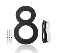 Hvatry Números de casa para exteriores, números de dirección flotantes modernos de 6 pulgadas para puerta delantera, calle, apartamento, granja, números de alta visibilidad que mejoran el encanto