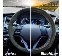 HVCRJY Funda Volante Coche para Mercedes Benz CLK W209 | Bj. 2002-2010, Cubierta Volante de Cuero de Microfibra Antideslizante Duradera Todas Las Estaciones 37-39 Cm Diámetro,Circular