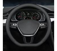 HVCRJY Funda Volante Coche para VW T-Roc R-Line 2020-2025, Cubierta Volante de Cuero de Microfibra Antideslizante Duradera Todas Las Estaciones 37-39 Cm Diámetro,D-Shape