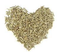 HVDHYY 1.5 * 25 mm Clavo de Madera Clavos Pequeños para Madera y Tornillos Mini Tornillo de clavo Autorroscantes DIY Accesorios Oro 500pcs