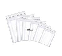 HVDHYY 600 Bolsas con Cierre Mixed Bolsa de Cremallera Bolsas Plastico Transparente Resellables Bags Diferentes Tamaños 6X9cm 7X10cm 8X12cm 9X13cm 10X15cm 12X17cm