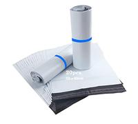 HVDHYY Bolsas para Envíos Paquetes Ropa Grandes 50cmX65cm 20pcs Sobres de Correo Postales Plástico de Genérico Envío Nuevo Material Impermeable, Opacas Autoadhesivo, Prueba de manipulaciones Blanco