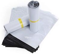 HVDHYY Bolsas para Envíos por Correo Sobres de Postales Plástico de Genérico Envío por correo Bolsas Sacos Polietileno Autoadhesivas Embalaje Sobres para Postales Blanco Bolsas Opaca 50cmX60cm(10pcs)