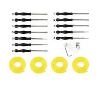 HVFGXY 12 herramientas de ajuste de carburador, kit de ajuste de carburador y kit de limpieza para motores pequeños de 2 ciclos