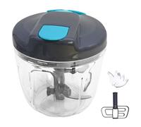 HVIHWI Cortador de cebolla manual, 900 ml, cortador de verduras, cebolla con cuerda, multipicadora, multicortador, picadora de ajos, picadora de cebolla para cebollas, verduras, frutas, nueces, ajo