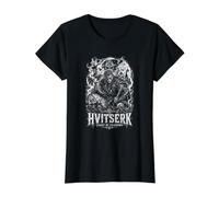 Hvitserk Fiesta de Las Sombras Nórdico Viking Warrior Camiseta gráfica económica, Mujer, Negro, L