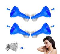 Hvjwfu 2 Pares de Tapones para los Oídos Inflables Innovadores - Cómodos para Dormir, Nadar, Viajar y Estudiar - Reduce el Ruido, Suaves y Reutilizables-B