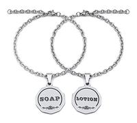 HvOvMvE Etiquetas de jabón/jabón de Platos, loción/jabón de Manos, Etiquetas de Doble Cara para dispensadores de jabón de Cocina/baño, Fuente Tridimensional grabada con láser, decoración de Tarro