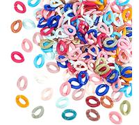 HVRFJXI Anillos de Enlace de acrílico Resistentes, Hebilla de Cadena de Color resaltado, joyería, teléfono móvil para Estuche para Manualidades, conectar Hebilla acrílica