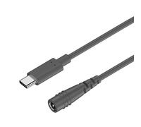 HVRFJXI Cable de alimentación profesional tipo C DC5521, cable de carga universal, cable de PVC flexible para oficina, hogar, viajes, uso tipo C
