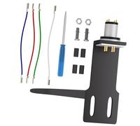 HVRFJXI Cables de cartucho para tocadiscos universales, ajuste de núcleos de metal, mejora la reproducción de música para tocadiscos Phono Headshell Phono Cartridge Leads