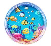 HVRFJXI Colchoneta de refrigeración para perros, cama inflable de agua para gatos pequeños, alfombra de juego sensorial, tumbona redonda, almohadilla inflable para adultos