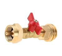 HVRFJXI Convertidor cilíndrico de repuesto de 20 libras a 1 libra, acoplamiento de latón, adaptador de conexión rápida para estufa de camping al aire libre, duradero para estufa de campamento