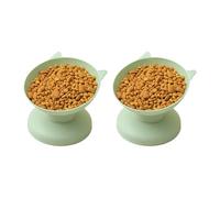 HVRFJXI Cuenco inclinado para mascotas, antideslizante, portátil, de plastómero para cachorros, para viajes al aire libre y alimentación en casa, plato antideslizante para perros