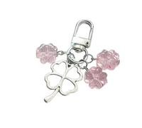 HVRFJXI Elegante llavero cuadriculado de poliacrilato con dije para teléfono, cinturón de cámara, accesorio multifuncional para teléfono, a, Talla única