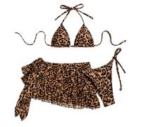 HVRFJXI Elegante traje de baño tankini con estampado animal para múltiples ocasiones, suavidad, secado rápido, pecho estable, traje de baño para mujer
