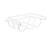 HVRFJXI Estante de almacenamiento para botellas de cocina para refrigerador, estante colgante para latas de bebidas, soporte para botellas de cerveza para debajo del gabinete, estante colgante