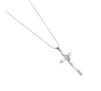 HVRFJXI Fashionable Punk Crucifix With Necklace Adjustable Length Unisex Collar Chain Accessories Faith Symbol Jewelry Religious Jewelry For Men