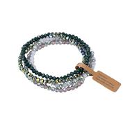 HVRFJXI Glass Bead Collection - Cadena de mano hipoalergénica, accesorios de moda para pieles sensibles, juego de cristal recubierto que cambia de color, talla única, como se describe