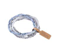 HVRFJXI Glass Bead Collection - Cadena de mano hipoalergénica, accesorios de moda para pieles sensibles, juego de cristal recubierto que cambia de color, talla única, como se describe