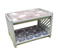 HVRFJXI Jaula de ropa de cama Essentials con patrones de frutas para loros, ardillas, hámsteres, jugando, accesorios de hábitat de animales pequeños