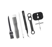 HVRFJXI Juego de reparación de carretes de pesca portátiles con estuche de almacenamiento compacto para un fácil transporte y gestión organizada de herramientas, universal mecánico