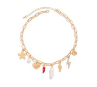 HVRFJXI Marine Inspired Unique Shell Starfishes Pendant Necklace Hot Day Beach Jewelry Elegant Clavicle Chian For Women Seashells Necklace For Women