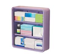 HVRFJXI Organizador de pared fácil de instalar, estante multicapa para baño, dormitorio, ahorro de espacio, estante de almacenamiento para cosméticos, organizador de baño